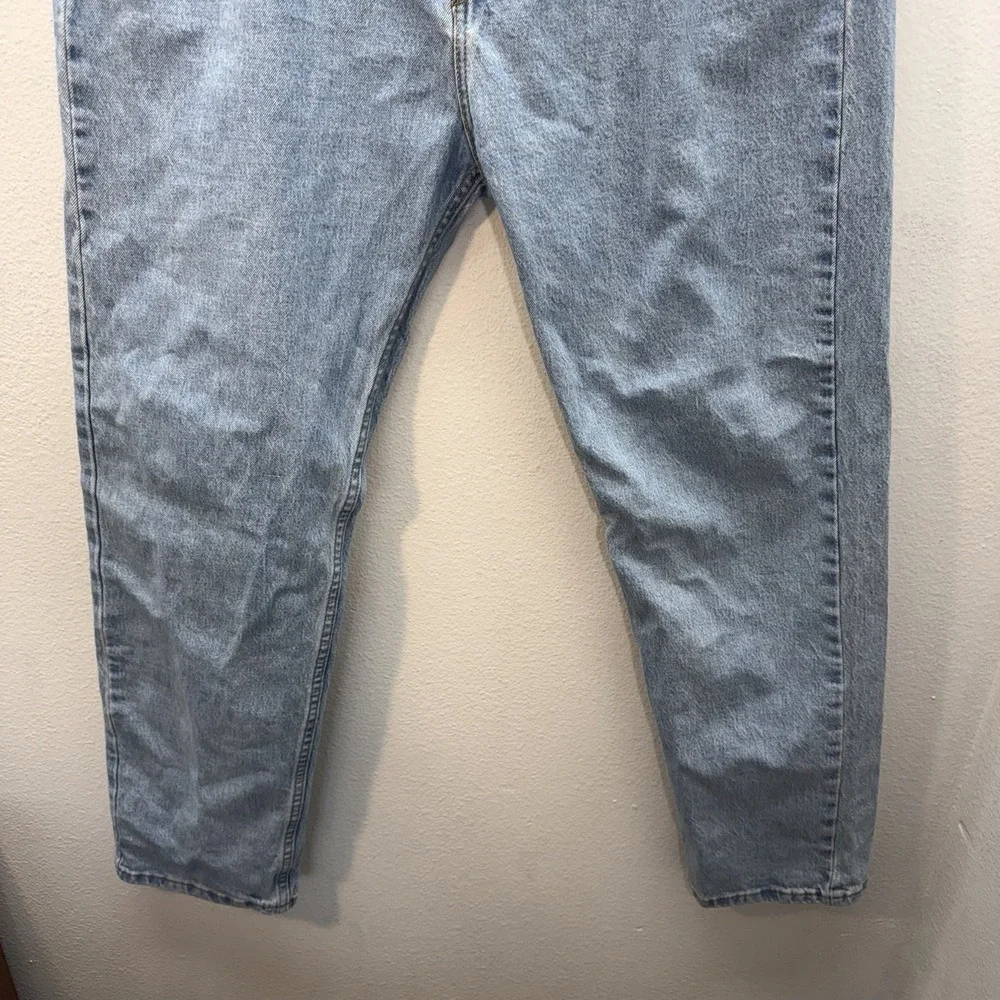 Levis 505‎ Jeans Mens 40x32 Classic Fit Blue Straight Leg Denim Light Wash